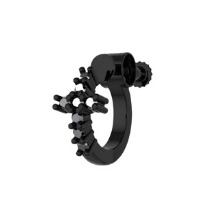 Cross Clip-on Earrings Zinc Alloy Claw Setting Geometric Design Party Fashion Unisex Earrings - Product Image 5
