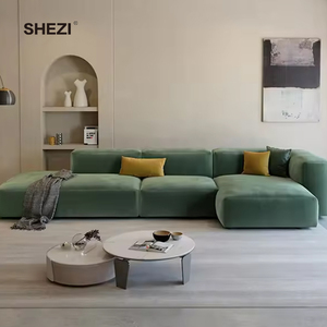 ชุดโซฟาเข้ามุมรูปตัวไอแบบโมดูลาร์ SHEZI ประกอบได้อิสระ สำหรับโรงแรมและห้องนั่งเล่น - Product Image 1