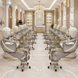 Sistema de Silla de Lujo para Manicura con Efecto de Niebla para Salón de Uñas Profesional PC54, Apto para Spa de Pies - Product Image 1