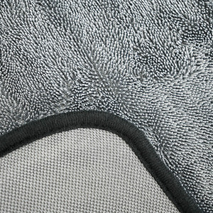 Car Wash <b>Towel</b> Microfiber Grey <b>Extra</b> Thick Absorbent <b>Large</b> Size For Vehicle Cleaning - Product Image 1