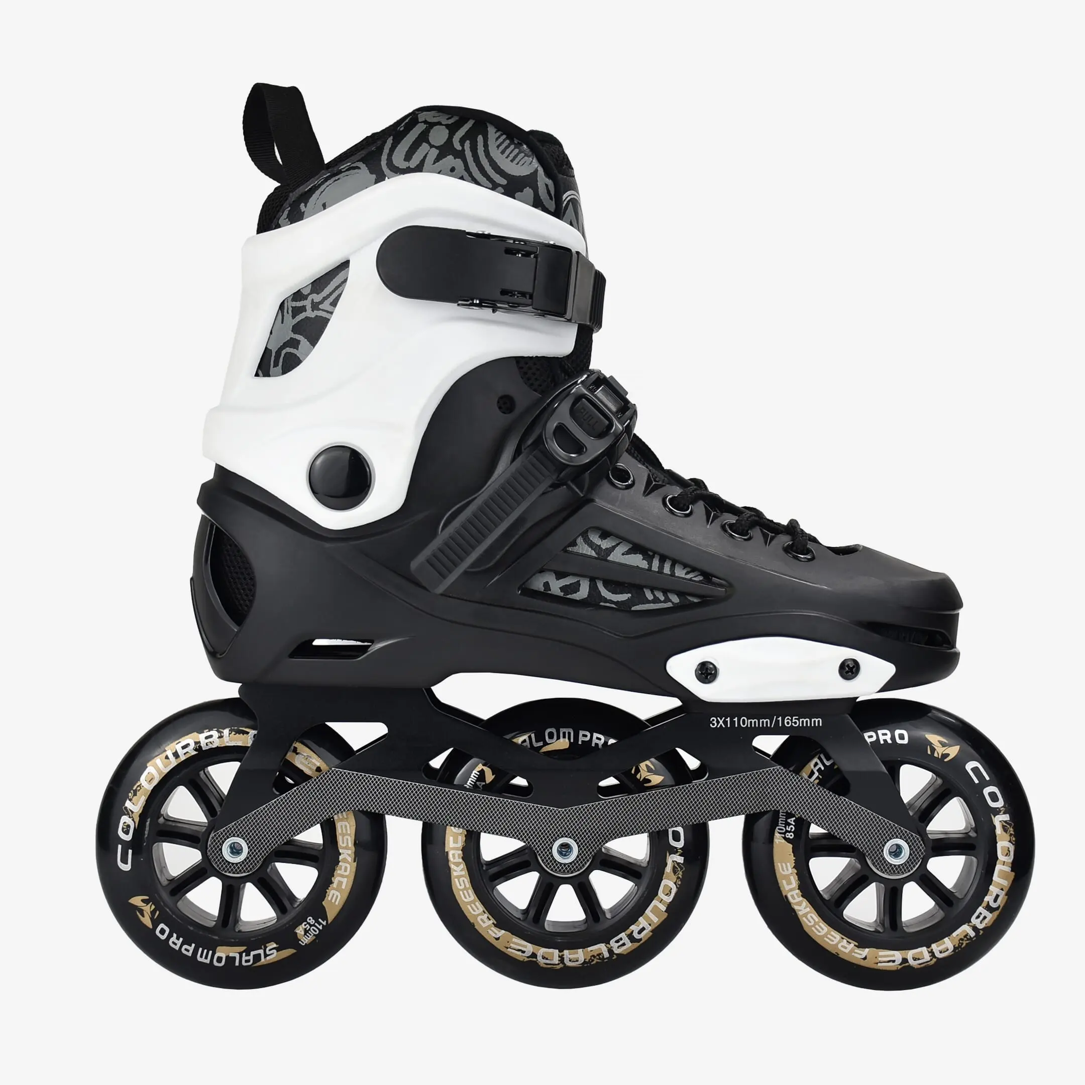 Patines de velocidad en línea de alta calidad patines 3 ruedas para hombre adultos Urban Freestyle Fitness Slalom Hard-boot patines en línea