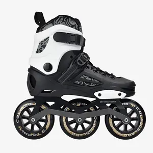 High quality inline speed skates patines 3 wheels For Man Adults Urban Freestyle Fitness Slalom Hard-boot Inline Roller Skates