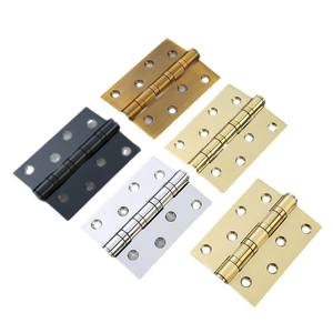 مفصلة عادية سميكة من الفولاذ المقاوم للصدأ 201، 4 بوصات، للأبواب القابلة للطي، أبواب الغرف المقابلة، خزائن، أبواب الخزائن، ذهبي لامع، مفصلة فضفاضة - Product Image 3