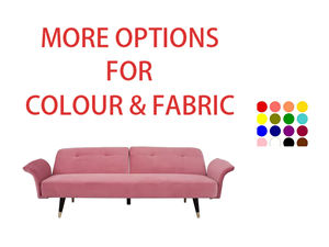 Sofá Cama Plegable de Terciopelo de Diseño Moderno Nisco, Sofá de Tres Plazas con Patas de Madera, Ideal para Apartamentos, Centros Comerciales y Hoteles, Marca Fabricada en Jiangsu - Product Image 2