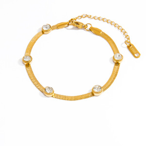 กำไลข้อมือแฟชั่นลายดาวชุบทอง 18K สแตนเลสสตีล สำหรับผู้หญิง หลายสี ผลิตที่เมืองอี้หวู่ รุ่น SL41048 - Product Image 5