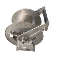 Meclube Prix d'usine 120M Enrouleur de tuyau en acier inoxydable haute pression Ressort entièrement automatique Rétractable 220V Tension de travail