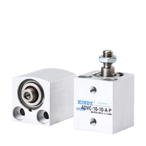 Cilindro Neumático de Carrera Corta XINDE ADVC-16-10-A-P, Cuerpo de Aluminio, Conexión Roscada - Product Image 1