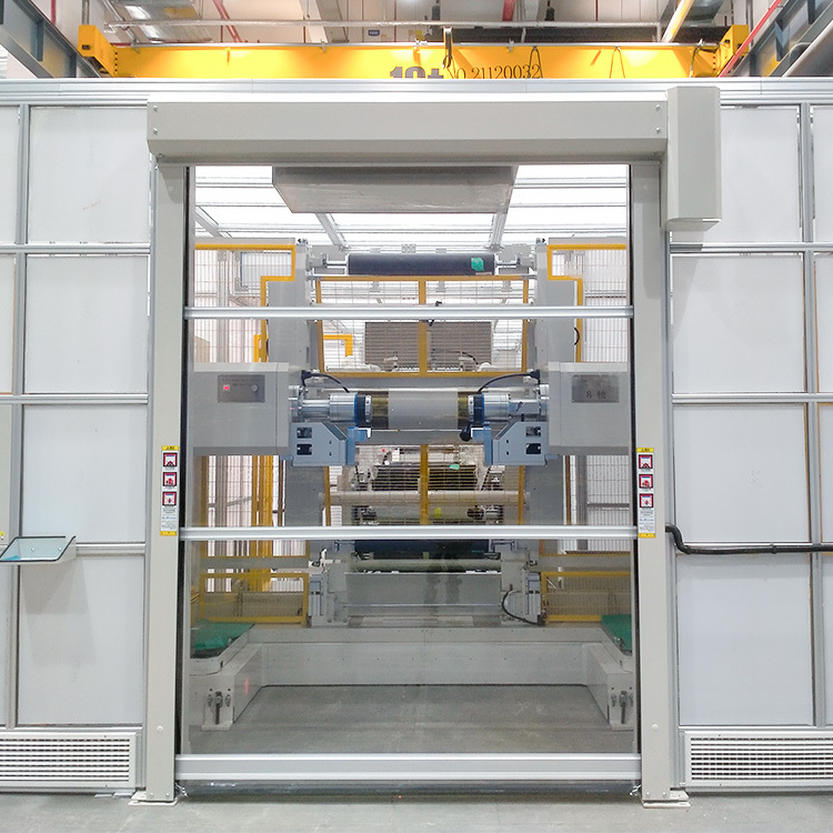 roll up clean room door