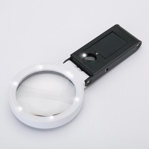 Loupe portative à main avec LED, grossissement 6X 25X, lentille acrylique pour la lecture, la réparation et l'artisanat - Product Image 3