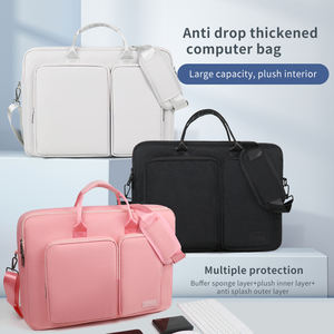 Sac fourre-tout imperméable en polyester à bandoulière 13 15 16 <span class=keywords><strong>17</strong></span> <span class=keywords><strong>pouces</strong></span> poche souple à fermeture éclair <span class=keywords><strong>pochette</strong></span> latérale pour <span class=keywords><strong>ordinateur</strong></span> portable pour hommes femmes - Product Image 5