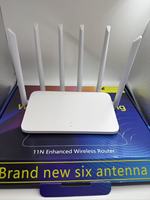 Nouveau routeur sans fil Xinsuhang X6 N300 2,4 GHz jusqu'à 300 Mbps, 6 antennes, 1 port WAN, 3 ports LAN RJ45 pour réseau domestique et grossistes ISP