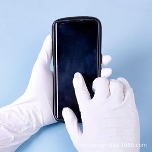 Ningning Latex Nitrile <b>Gloves</b> Food Grade Oil Resistant Waterproof Non Slip Lightweight Disposable Safety <b>Gloves</b> - Product Image 1
