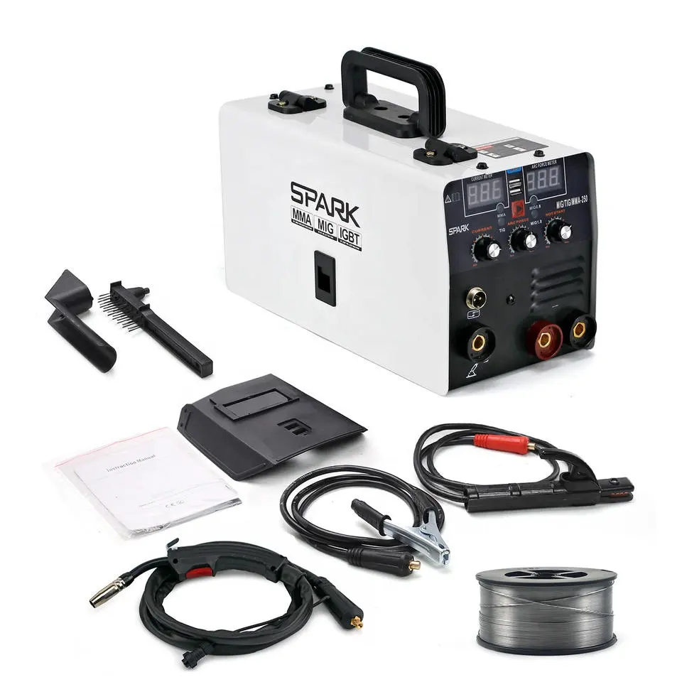 Spark Welding Equipment 3 in 1 portable inverter welding machine electric welding machines mig welder without gas