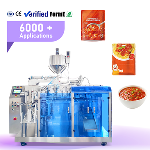 เครื่องบรรจุซอสพาสต้าอิตาเลียนอัตโนมัติ เครื่องบรรจุน้ำผึ้งซอสมะเขือเทศแบบเหลวพร้อมปิดผนึกและบรรจุภัณฑ์ - Product Image 1