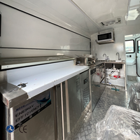 Remorque alimentaire à 4 roues en acier inoxydable HTL la plus vendue, frein manuel/électrique, garantie 1 an, pour restaurants, cafés, hôtels, restauration extérieure