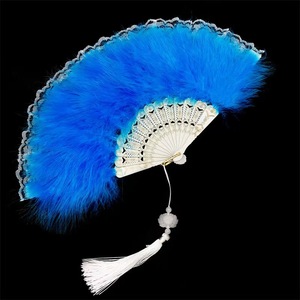 Ventaglio Gatsby a Doppia Faccia in <span class=keywords><strong>Piume</strong></span> di Marabù, Ventaglio a Mano Nigeriano Fai-da-Te per <span class=keywords><strong>Sposa</strong></span>, <span class=keywords><strong>Piume</strong></span> di Tacchino Naturali Tinte di Alta Qualità - Product Image 2