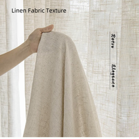 Rideaux en voile ondulé souple et respirant, pliés en S, translucides, en lin, pour les fenêtres des salons australiens et américains