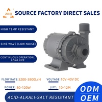 Pompe résistante aux acides, aux alcalis et aux sels ZKSJ DC60G 12V 24V BLDC pour le cycle chimique industriel de l'eau de mer