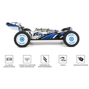 WLtoys XK 2.4G 4WD 124017 Buggy de Carreras sin Escobillas 75KM/H, Coche <span class=keywords><strong>RC</strong></span> Todoterreno Teledirigido para Hobby - Product Image 3