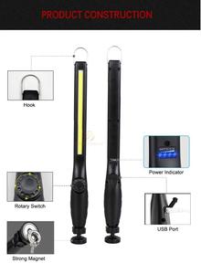 Cắm Trại Nhà Khẩn Cấp Cáp USB Công Cụ Sửa Chữa LED Làm Việc Ánh Sáng, 450 Lumen 700 Lumens Từ USB Kiểm Tra Ánh Sáng LED Làm Việc Đèn - Product Image 5