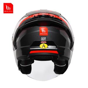 Casco de Motocicleta Unisex COSMO SV 3/4 Abierto, Doble Visera, Diseño ABS para Todas las Estaciones, Cierre Rápido, Nuevo, Homologado por DOT/ECE/CCC - Product Image 4