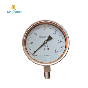 เกจวัดความดัน <span class=keywords><strong>BRC</strong></span> ตัวเรือนเหล็กสีดำด้านล่าง0-150psi 0-10กก.