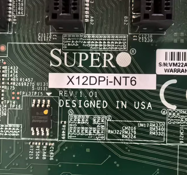 Original New SuperMlcro X12DPi-NT6 E-ATX Motherboard C621A DDR4 10G LAN PCIe 4.0 NVMe M.2