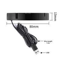 Chargeur sans fil rapide longue portée 10W 15W sous le bureau, chargeur invisible 25mm pour le bureau, chargeur de téléphone portable