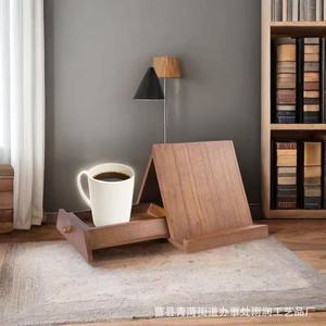 Soporte de escritorio multifuncional de madera para tabletas y teléfonos, soporte universal para oficina - Product Image 1