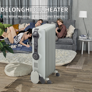 Radiateur à bain de huile De'Longhi Pet 10 Tatami Mats, chauffage sans vent, électrique, portable, sur pied, blanc x gris foncé RHJ11G0812-DG, garantie 3 ans - Product Image 2
