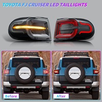 JOP4X4 Nouvelles feux arrière LED RGB pour FJ Cruiser 2007-2017, étanches IP68, 3000 lumens