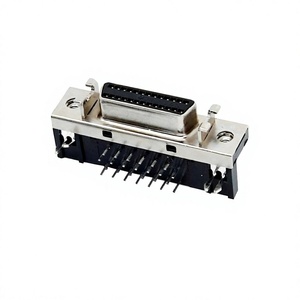 ขั้วต่อ SCSI MDR HPDB แบบ 26 พิน ตัวเมีย แบบมุมฉาก ชนิด DIP สำหรับติดตั้งบนแผงวงจรพิมพ์สำหรับเซอร์โวมอเตอร์ ได้รับการรับรองมาตรฐาน CE และ RoHS - Product Image 1