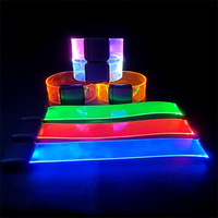Bracelet LED personnalisé avec logo, lumineux, pour fêtes, événements, concerts, cadeaux promotionnels, fournisseur en gros