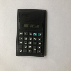 Black Digital Calculator With Battery Power Small Screen ABS Material For Office Use - Product Image 1