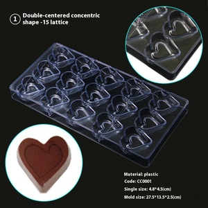 Ngôi Sao Sáng Tạo Thân Thiện Với Môi Tái Sử Dụng Hình Trái Tim Nướng Khuôn Dâu Nước Thả Hoa Sen Thiết Kế Cho Sô Cô La & Xà Phòng Trang Trí - Product Image 2