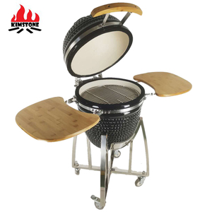 Parrilla de Carbón Kimstone Kamado de 18 Pulgadas, Horno Kamado de Cerámica y Acero Inoxidable, Parrilla de Carbón - Product Image 3