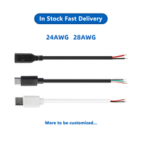 Connecteur USB C Type C mâle-femelle, câble d'extension à 2/4 fils pour téléphone portable, tablette, accessoires de drone DJI