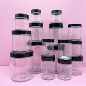 <b>Empty</b> Food Packaging 30ml 500ml 4oz 8oz Wide Mouth Glass Cosmetic Body Butter Scrub Face Cream <b>Jars</b> with Lids - Product Image 3