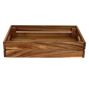 Chất lượng cao bè Float hiển thị Thùng trung | mộc mạc cổ điển bằng gỗ trái cây và rau lưu trữ hộp trang trí giỏ - Product Image 2