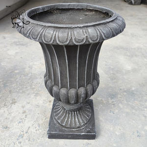 Maceteros Grandes de Jardín para Exterior Urnas de Metal y Hierro Fundido Estilo Romano con Estatua de Ángel para Venta al por Mayor - Product Image 4
