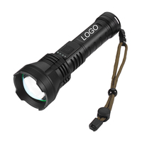 Lampe de pêche rechargeable haute puissance QXMOVING 30W, lumière blanche laser LED, batterie 26650, lampe torche tactique, logo personnalisé