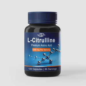 Cápsulas de L-Citrulina de Marca Privada, 1500 mg por Porción, 120 Cápsulas por Botella, Suplemento Dietético de Aminoácidos - Product Image 1