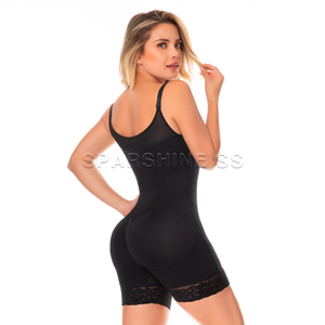 Shapewear pour femmes avec fermeture éclair sur le devant, bustier ouvert, gaine de taille, releveur de fesses, taille haute, amincissant, antibactérien, contrôle moyen, hauts - Product Image 4