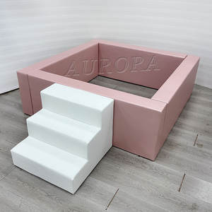 Ensemble de terrain de jeu souple en or <span class=keywords><strong>rose</strong></span> pour enfants, avec clôture pour fosse <span class=keywords><strong>à</strong></span> balles, ensemble de jeu souple pour tout-petits - Product Image 2