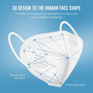 Masque facial jetable non tissé <span class=keywords><strong>KN</strong></span> 95 niveau FFP2 pour enfants certifiés EN14683 - Product Image 4
