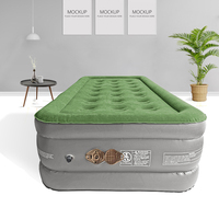Matelas gonflable de taille jumelle portatif et imperméable avec construit dans la pompe