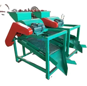 Oem Elektrische Kastanje Dunschiller Volautomatische Kleine Groene Thee Fruit Zaad Peeling Machine Kastanje Skin Remover