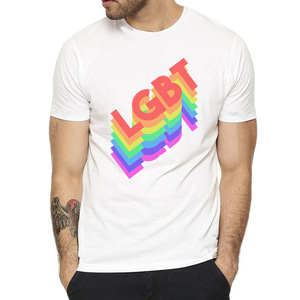 Venta al por mayor 30 diseños de moda sublimación LGBT bandera Arco Iris camiseta amor pareja lesbiana diseño <span class=keywords><strong>Gay</strong></span> orgullo camiseta para hombres - Product Image 3