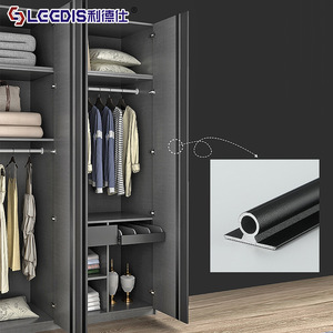 LGEDIS Wardrobe Door Straightener Aluminum Alloy Non-Detachable Embedded Furniture Hardware Cabinet Door Adjustment Device - Product Image 2