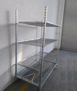 Carrito Danés de Alta Capacidad de Carga, Resistente a la Corrosión, de Acero Inoxidable, para Cuarto de Cultivo, con Cuatro Ruedas, Fácil de Ensamblar, Herramientas OEM - Product Image 1
